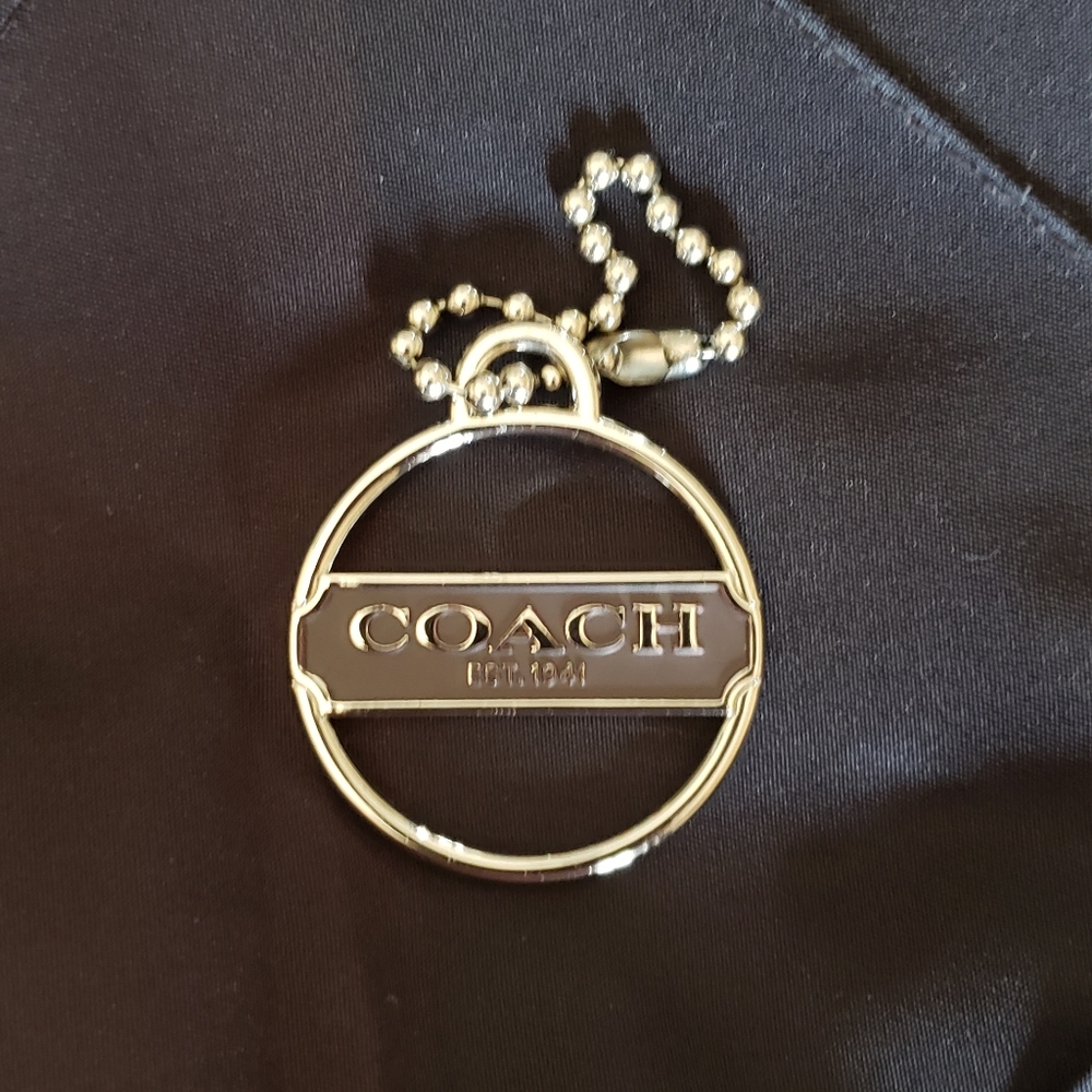 Coach jewelry bag tag